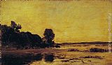 Charles-francois Daubigny Famous Paintings - By the Sea